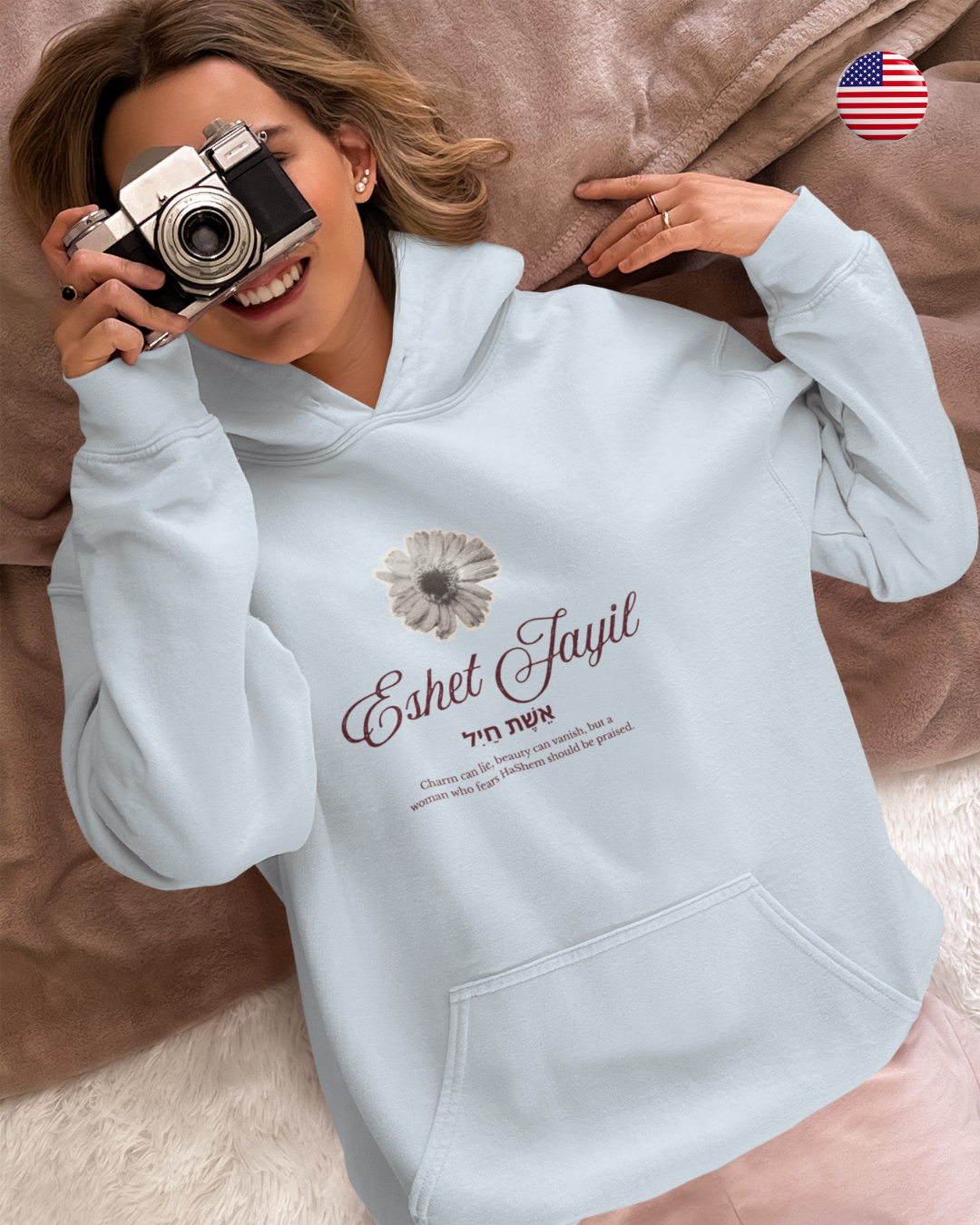Sudadera Vintage "Eshet Jayil" 
