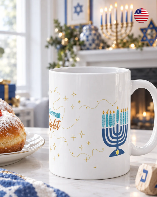 11oz / 15oz Hanukkah Mug | «The Servant Light»