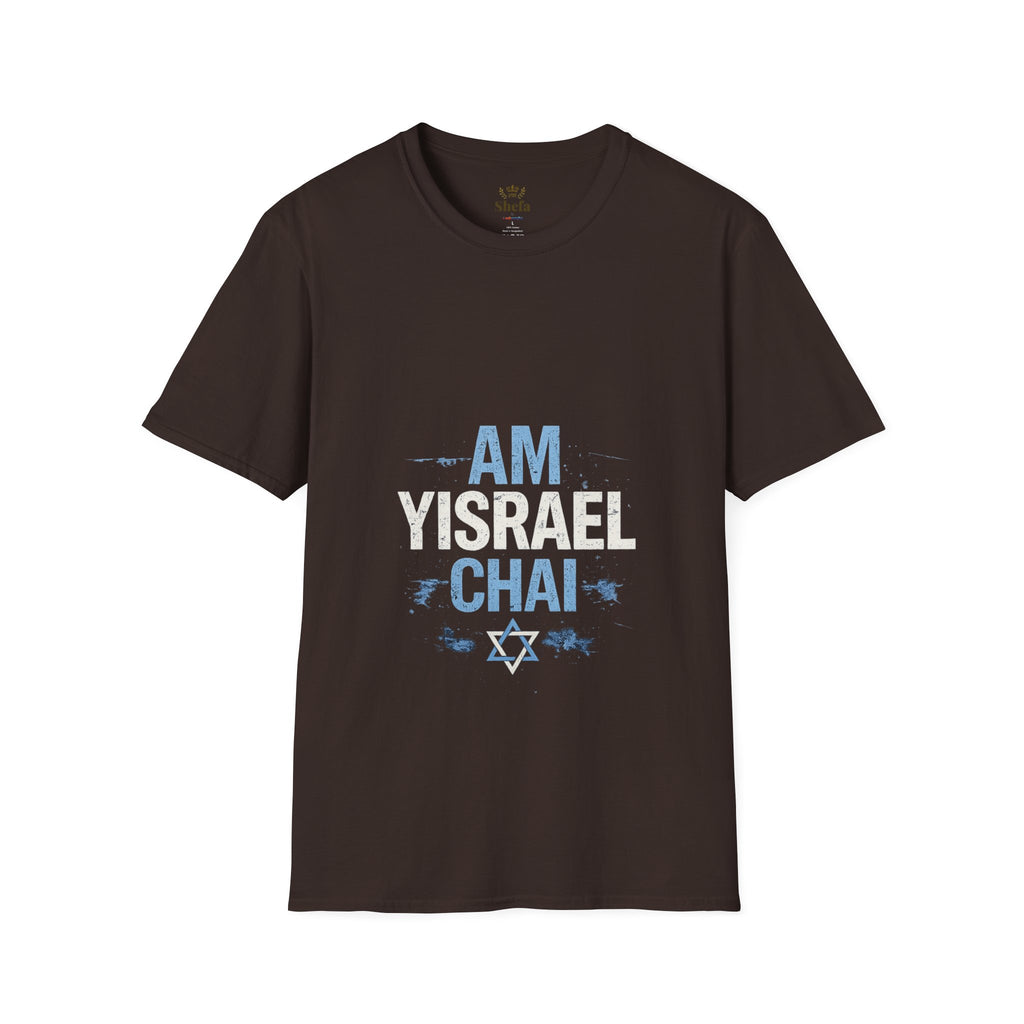 Am Israel Chai T-Shirt – Camiseta Judía con Significado | Diseño Moderno Unisex