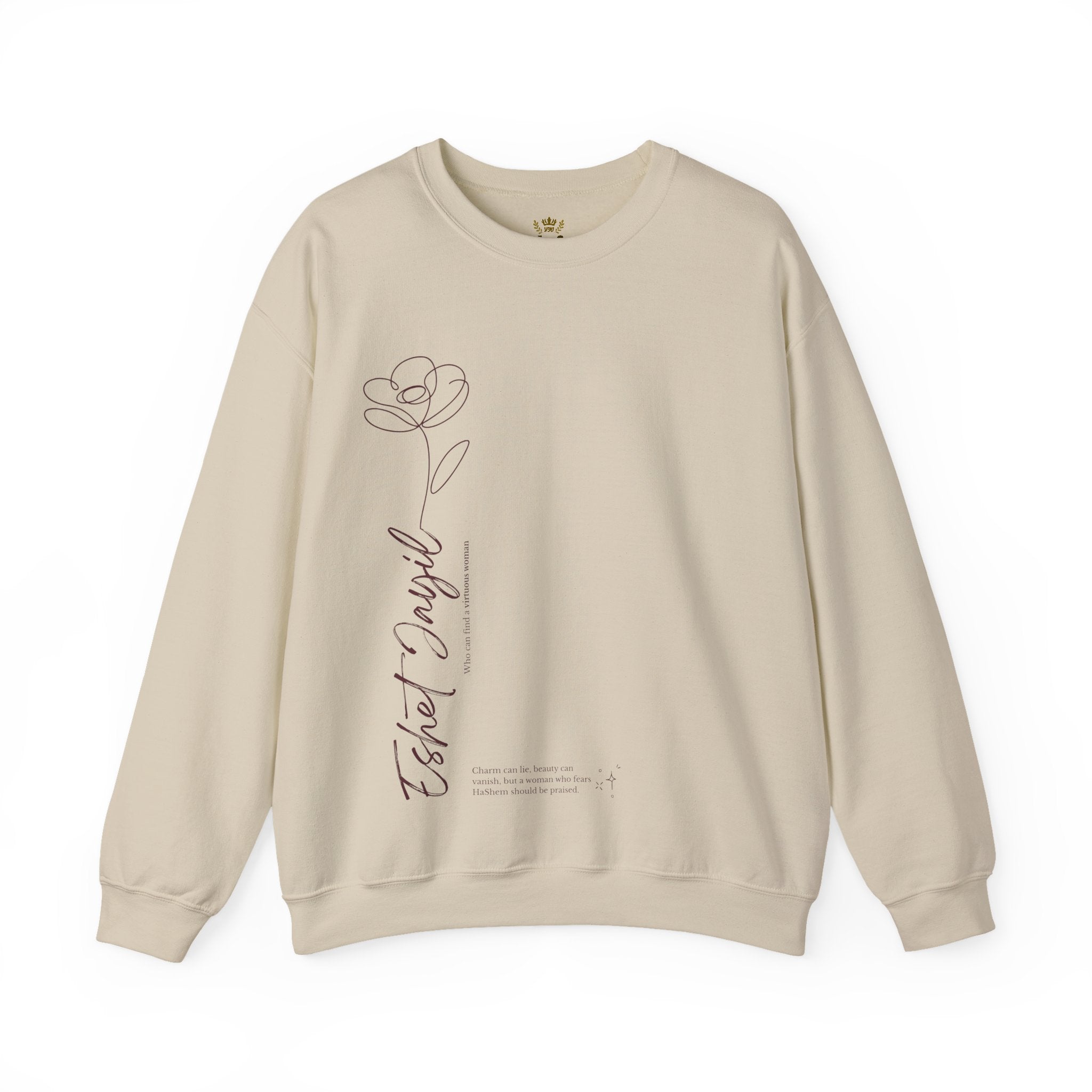 "Eshet Jayil" (Mujer virtuosa) Sweater Minimalista
