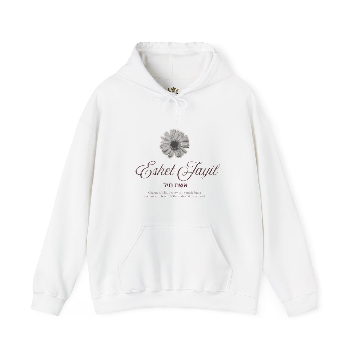 "Eshet Jayil" Vintage Floral Hoodie