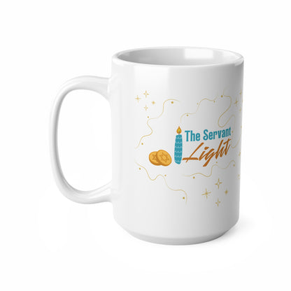 Personalized 11oz / 15oz Hanukkah Mug | «The Servant Light»