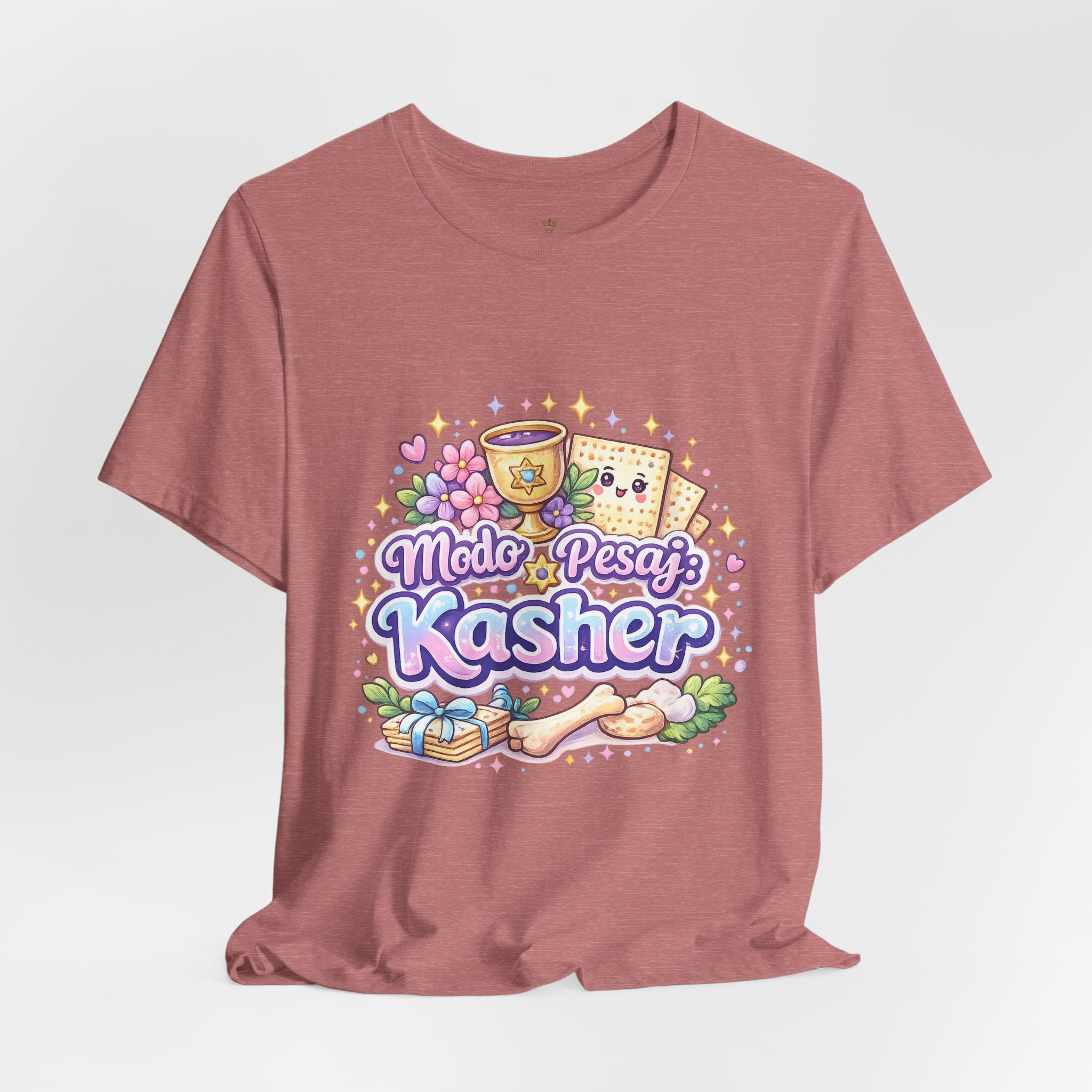 Modo Pesaj: Kasher | Camiseta Judía Kawaii | Diseño Divertido Sin Jametz