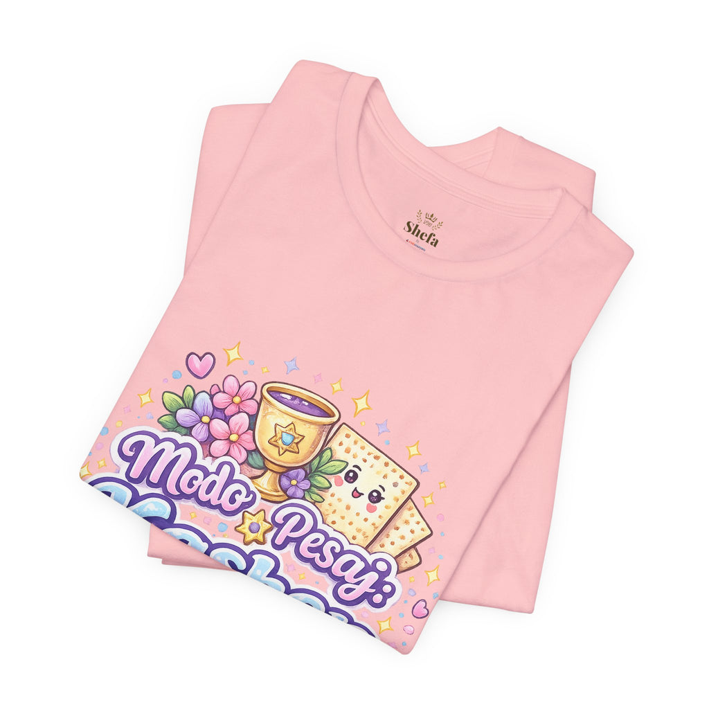 Modo Pesaj: Kasher | Camiseta Judía Kawaii | Diseño Divertido Sin Jametz