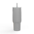 Israel Map Engraved 40oz Insulated Tumbler – “Am Israel Chai” Hebrew Travel Mug with Handle & Straw